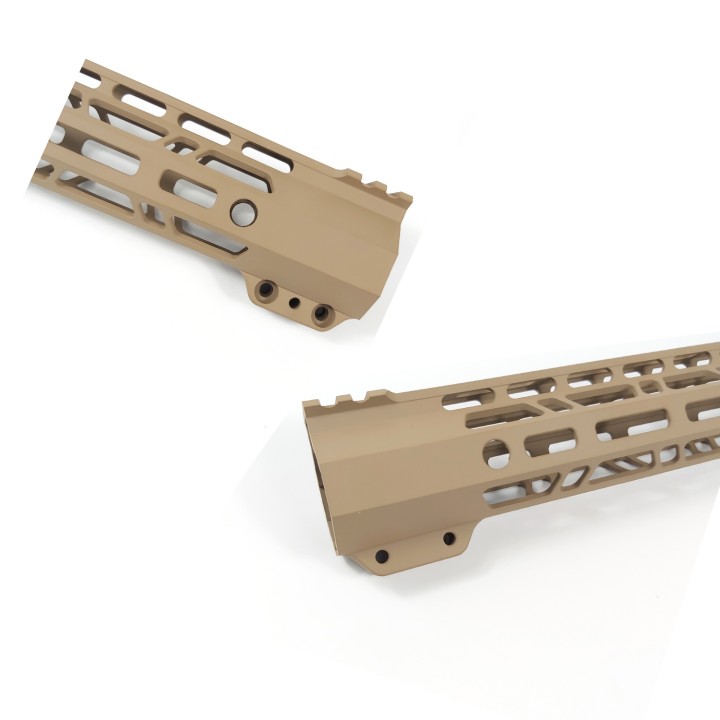 10 Inch Clamp Mount Type M-LOK Handguards Edge CNC Chamfering For AR15 (.223/5.56) black/tan/FDE color MLH-10x