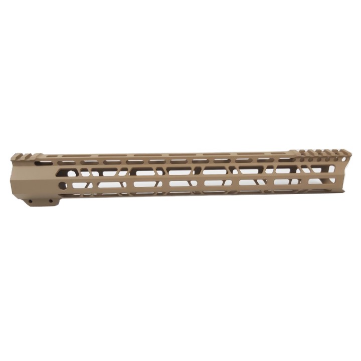 15 Inch Clamp Mount Type M-LOK Handguards Edge CNC Chamfering For AR15 (.223/5.56) black/tan/FDE color MLH-15x