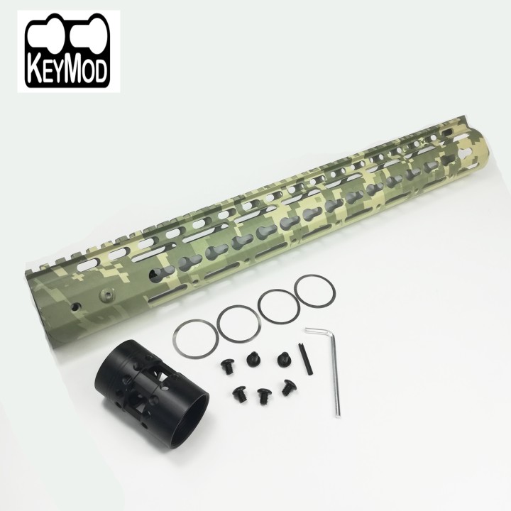 15 Inch Free Float Keymod Handguard With Monolithic Top Rail Fits .223/5.56 (AR15) Spec  NSR-15AOR2