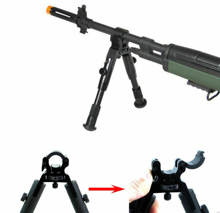 Durable Adjustable Fold 8-10 INCH Legs Spring Return Tactical Bipod For Hunting Rifle