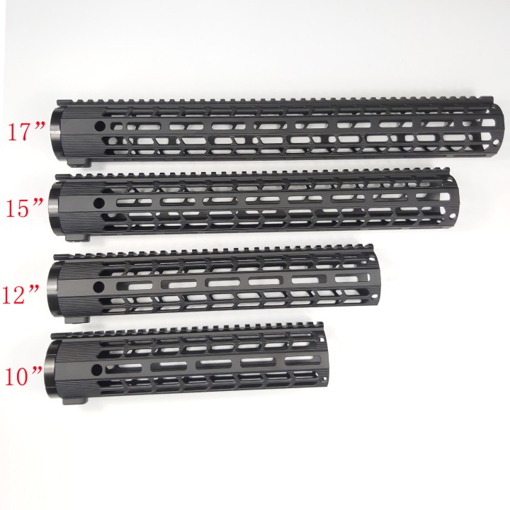 10,12,15,17 inch Ultra Lightweight M-LOK Free Floating Handguard with Monolithic Top Rail Fits AR10/ .308 LRM308-xB