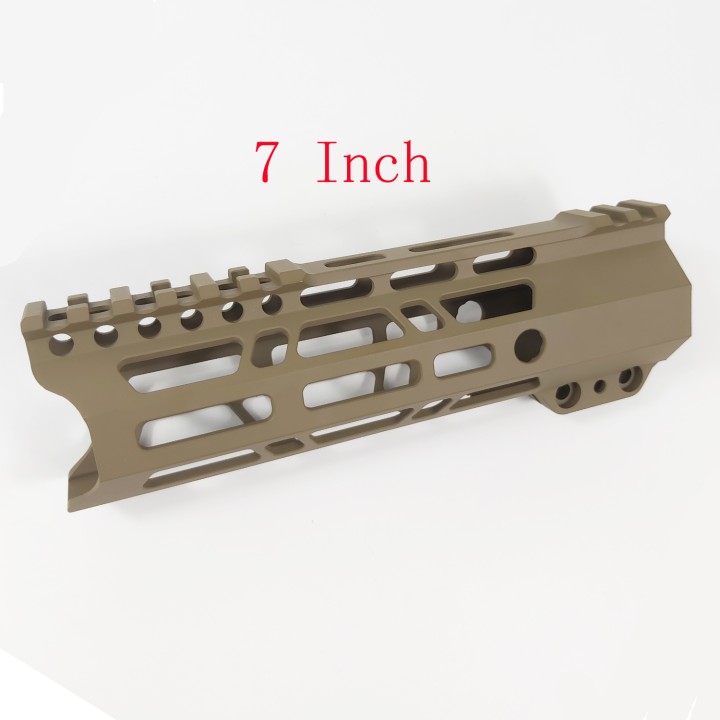7/10/12/15 Inch Clamp Mount Type M-LOK Handguards Edge CNC Chamfering For AR15 (.223/5.56) Flat Dark Earth Color MLH-xFDE