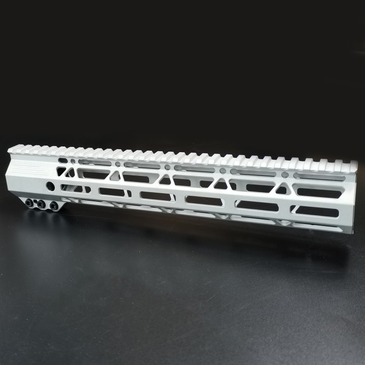 12 Inch Clamping Mount M-LOK Handguard Top Rail fit .223/5.56 (AR15) Raw aluminum Color FLH-12A