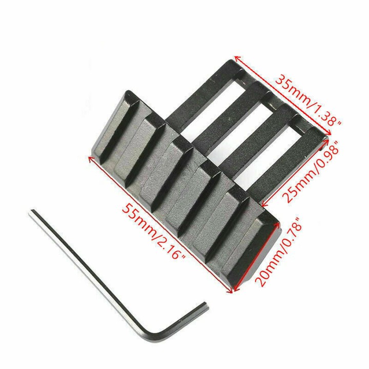 Low Profile Tactical 45 Degree Offset Angle Mount Picatinny Weaver Rail Fit 20mm rail