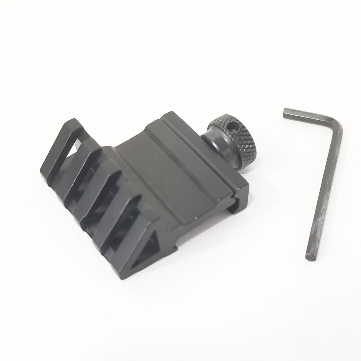 45 Degree Offset Rail Mount Quick Release Sights for Picatinny / Weaver Rail Fits any 20mm standard rail.