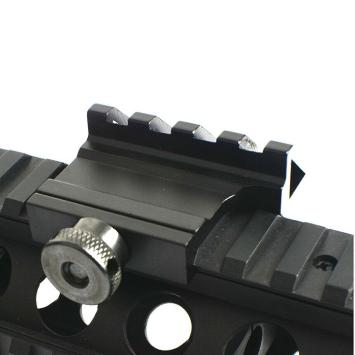 45 Degree Offset Rail Mount Quick Release Sights for Picatinny / Weaver Rail Fits any 20mm standard rail.