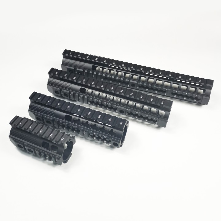 4/7/10/12.6 Inch Aluminum Hard Coat Anodized GT Style Handguard Rail System For AEG M4/M16