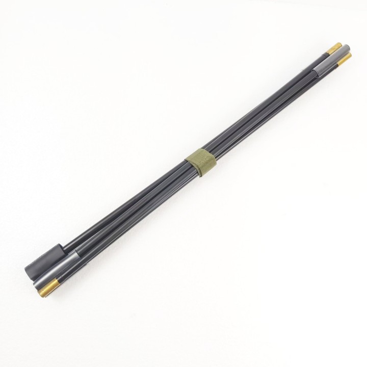 Collapsible 6 Sections Portable Manpack Radio Whip Antenna  247 CM (97 inch) Black Color AT-6B