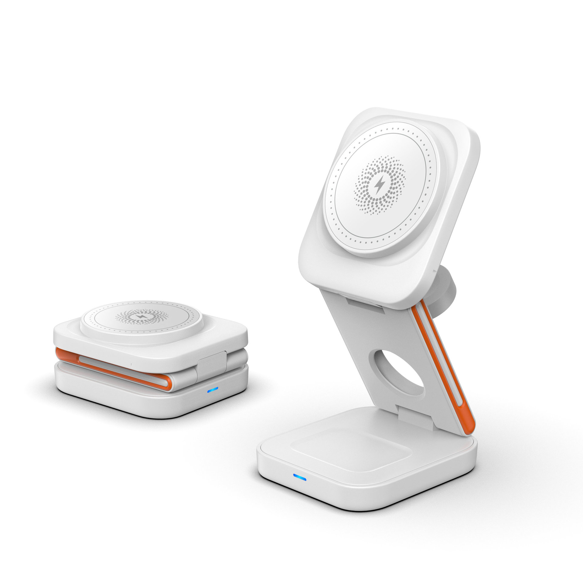 Foldable 15w Magnetic Wireless Charger 3 in 1 magnet station holder for iPhone 14 13 12 Pro Max for iwatch for airpods