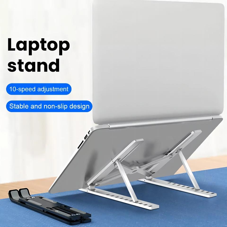 Adjustable Portable Foldable Notebook abs Laptop Holder Adjustable Height ABS Laptop Stand