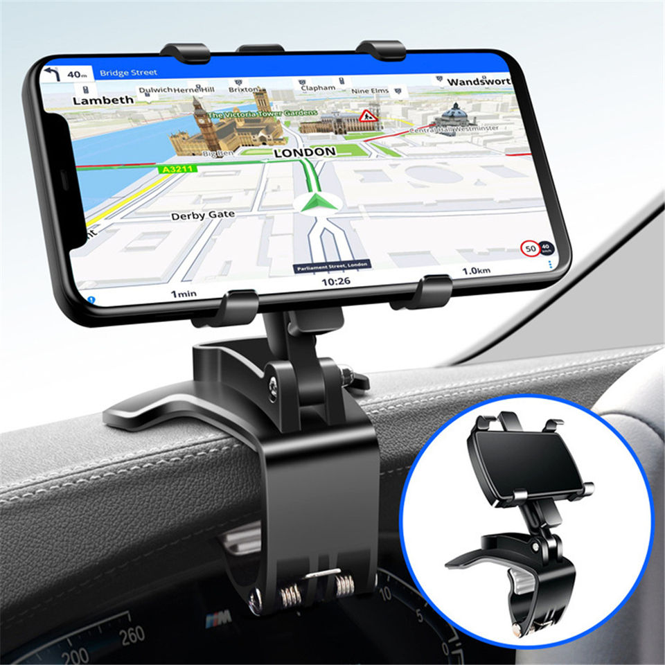 Dashboard Mount Stand for iPhone for Samsung 360 Rotation Phone Car Holder Support Phone Mount Stand