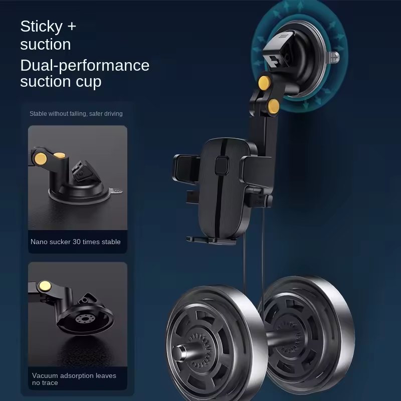 Upgraded Universal Adjustable Long Arm Phone Stand Holder For Car, Phone Mount For Car Dashboard Compatible With All Cellphones