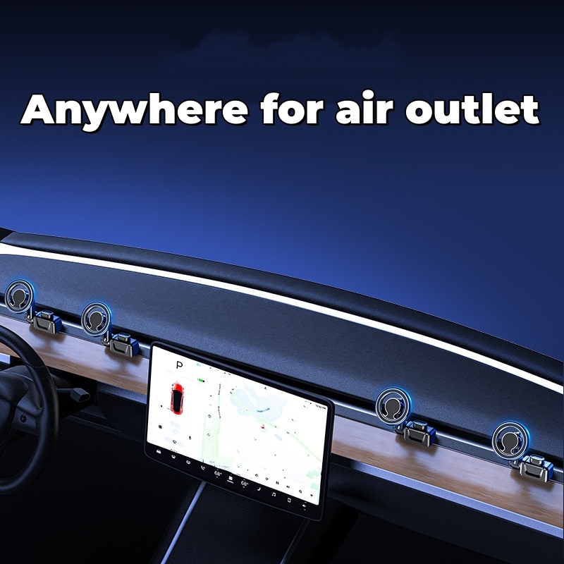 Newest Car Bracket for Tesla Model 3 Y Car Vent Mobile Phone Holder Magnetic Air Outlet Car Holder For Tesla Model Y