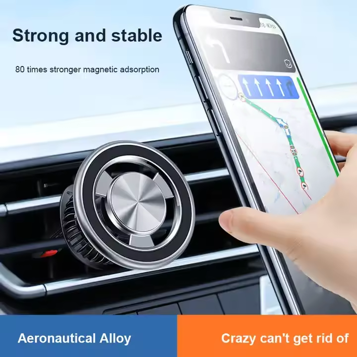 Car Magnetic Phone Holder For IPhone, Handsfree Air Vent Car Mount Holder For iPhone 15 14 Pro Max with Unlimited Angles