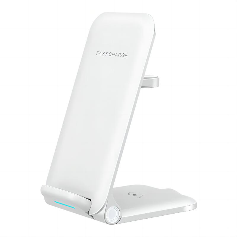 15W 3 in 1 Folding Wireless Charger Charge Smartphone Docking Charging Station Stand Pad Fast Mobile Phone Charger