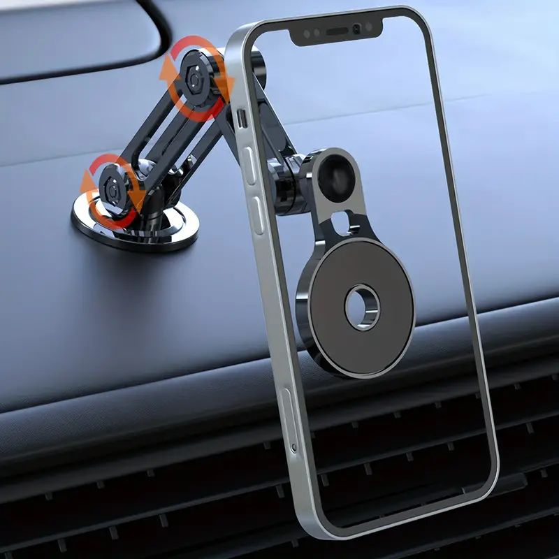 Metal Car Holder Mobile Phone Magnetic Absorber New Folding Permanent Magnet High End Navigation For Car Exclusive