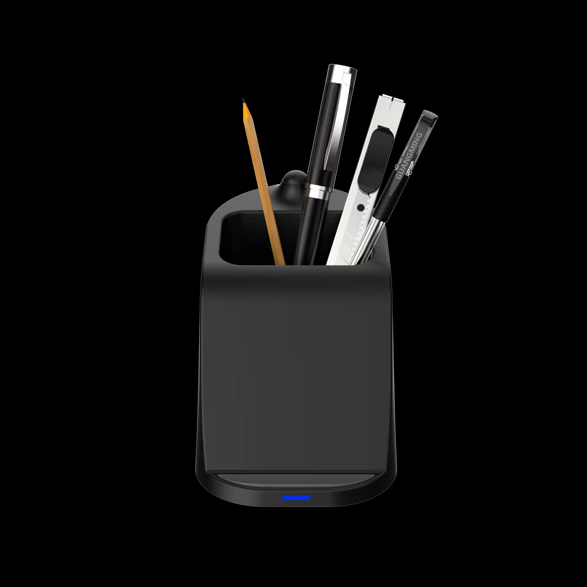 2 in 1 Creative 15W Pen Holder with Wireless Charger Multifunctional Wireless Charging Stand