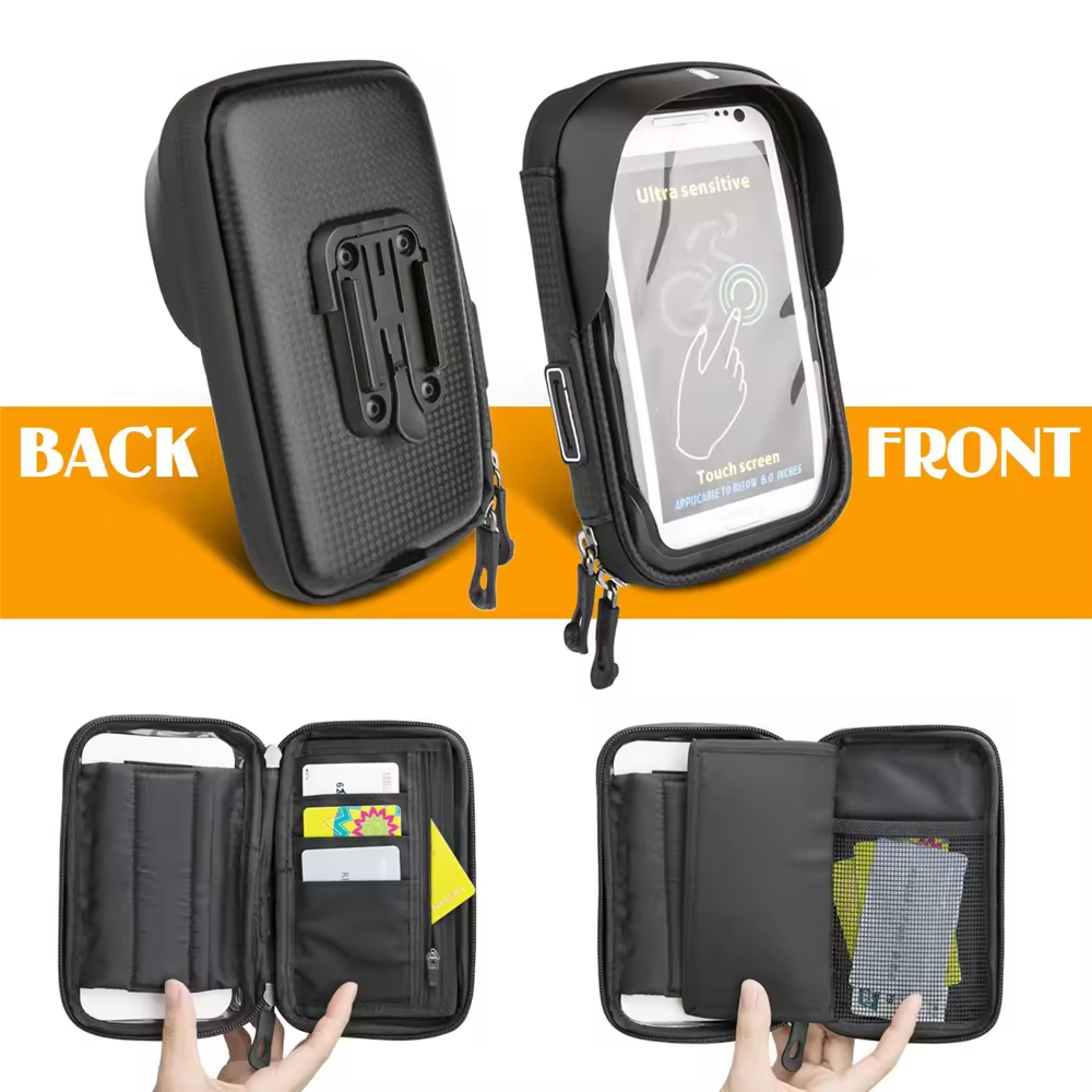 Quality Rainproof Bicycle Bag Frame Front Top Tube Cycling Bag Reflective 6.5in Phone Case Touchscreen Bag MTB Bike Accessories