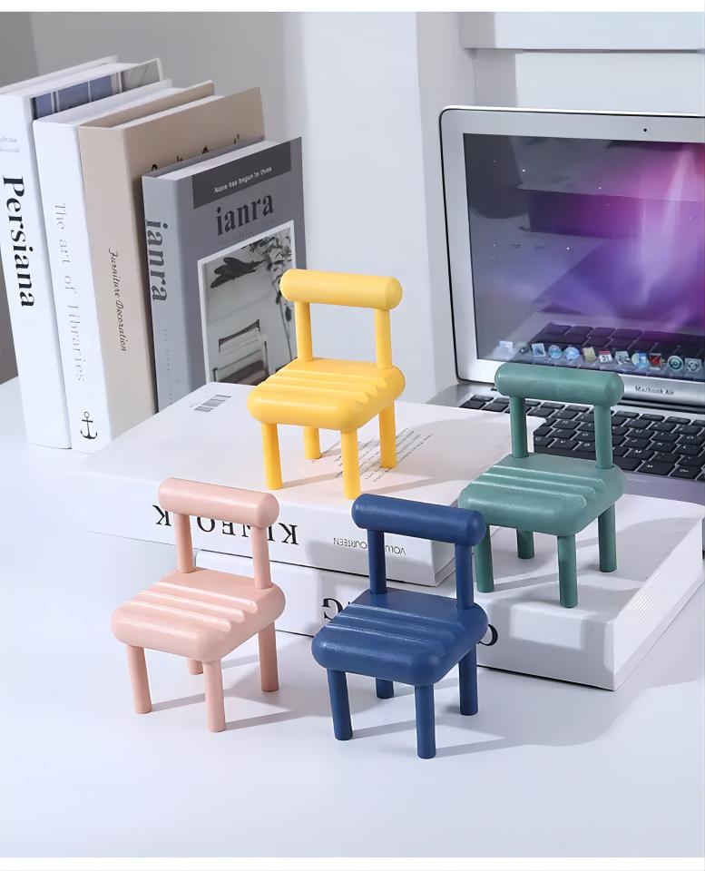 Colorful Smart Mini Mobile Phone Stand Desktop Chair Stand Adjustable Stand Holder for Mobile Phone