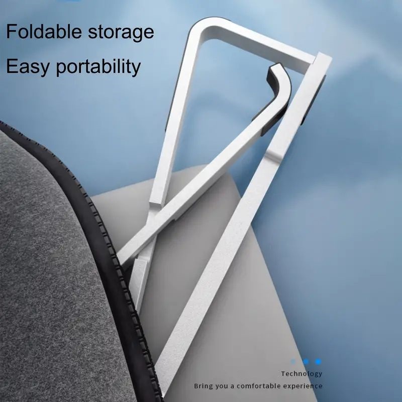 Quality Foldable Aluminium Alloy Metal Laptop Stand 15 degree Ergonomic Unique Design for 12-18" Laptop/Notebook