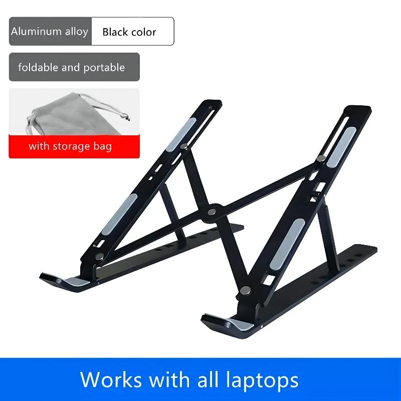 Cheap Price Foldable Height Adjustable Desktop Aluminum Folding Laptop Stand