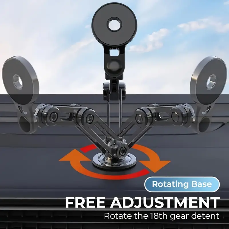 Metal Car Holder Mobile Phone Magnetic Absorber New Folding Permanent Magnet High End Navigation For Car Exclusive