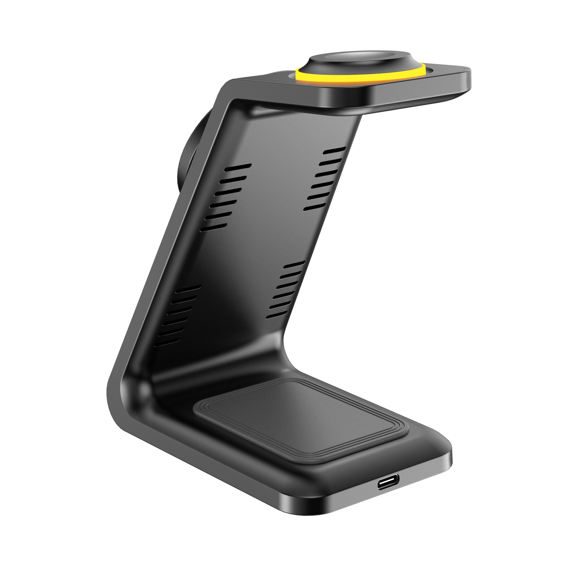 Foldable 3 in 1 Wireless Charger Stand Portable Fast Magnetic Smart Wireless Charging for IPhone Desktop