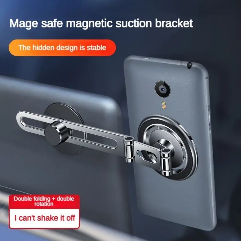 Long Arm Car Phone Holder Mount Center Console Distance Adjustable Magnet Smartphone Stand Cell GPS Support In Car Bracket