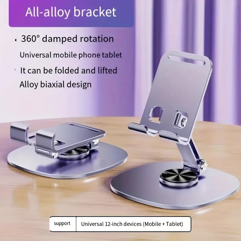 Universal Desktop Metal 360 Rotation Retractable Tablet Holder Stand Cheap Promotional Gifts