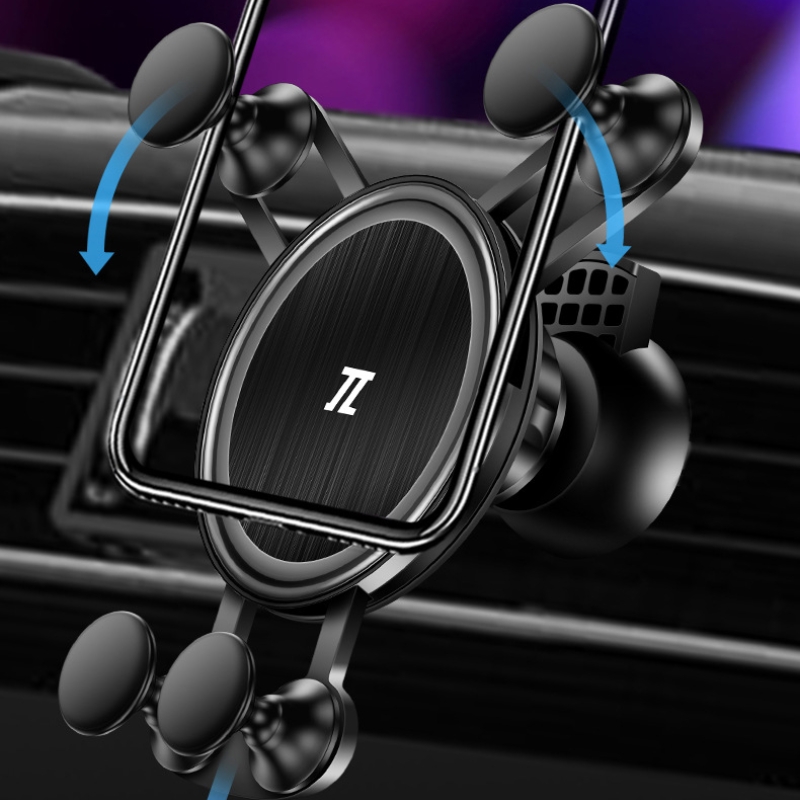 Universal Metal Gravity Car Air Vent Clip Mount Holder GPS Stand for Mobile Phone
