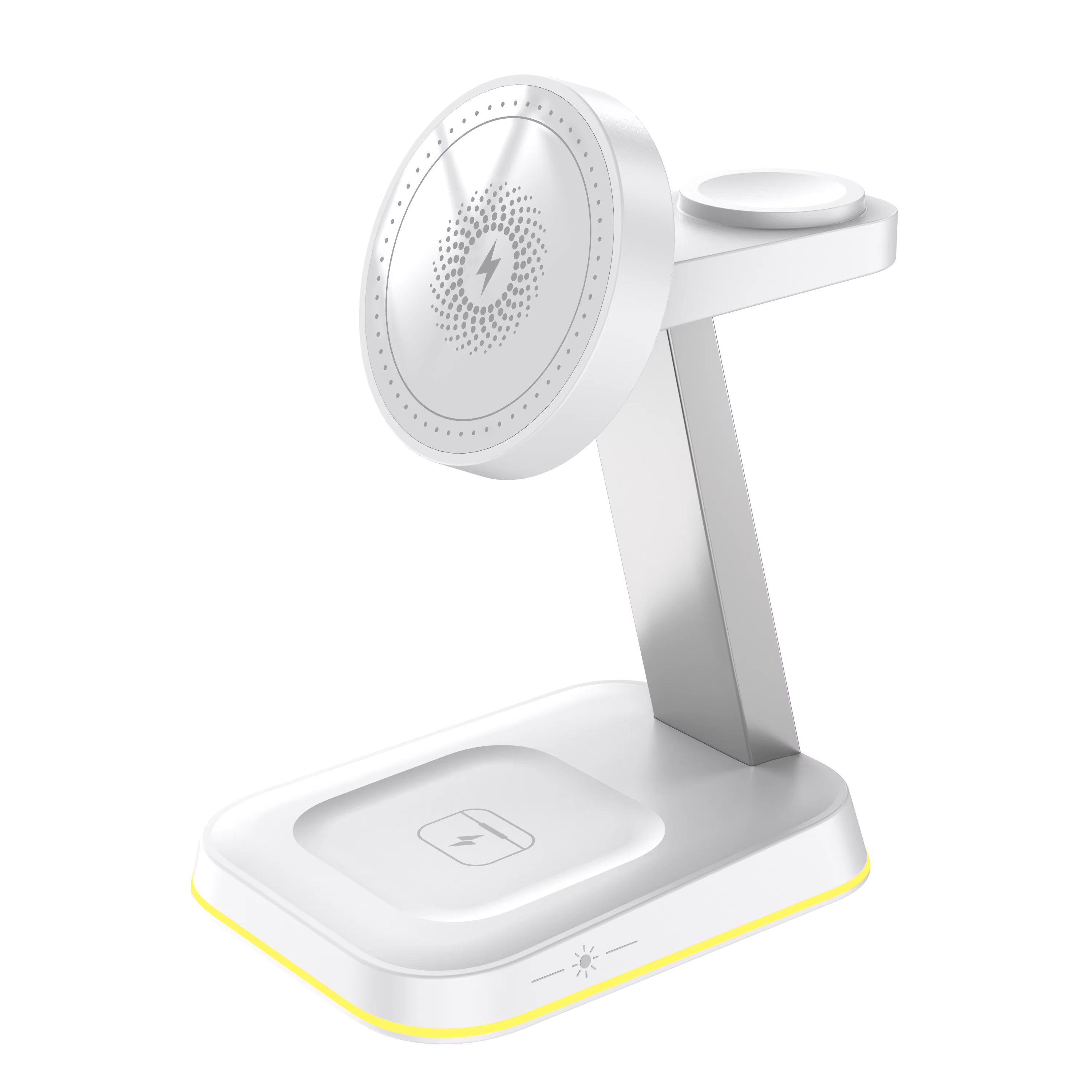 15W 3 in 1 Fast Charging Station Magnetic Wireless Charger Stand For iPhone 12 13 14 15 Pro Max for Apple Watch 8 7 for Airpods