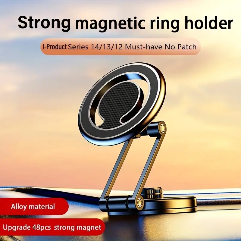 Multi-Angle Adjustable Foldable Flexible Height Car Metal Zinc Alloy Universal Mobile Phone Holders Stand For Car Dashboard