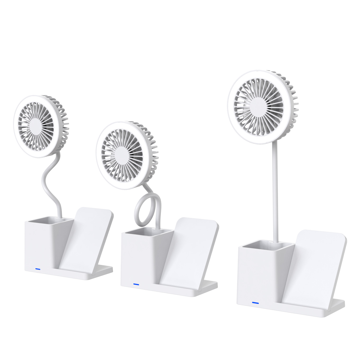 Competitive price smart LED lamp wireless charger with fan 4 in 1 15W fast wireless charging with eye protection desk lamp fan
