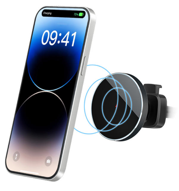 New Arrival Magnetic Car Charger Wireless Phone Holder Magnet for Iphone 15 15W Fast Car Wireless Charger