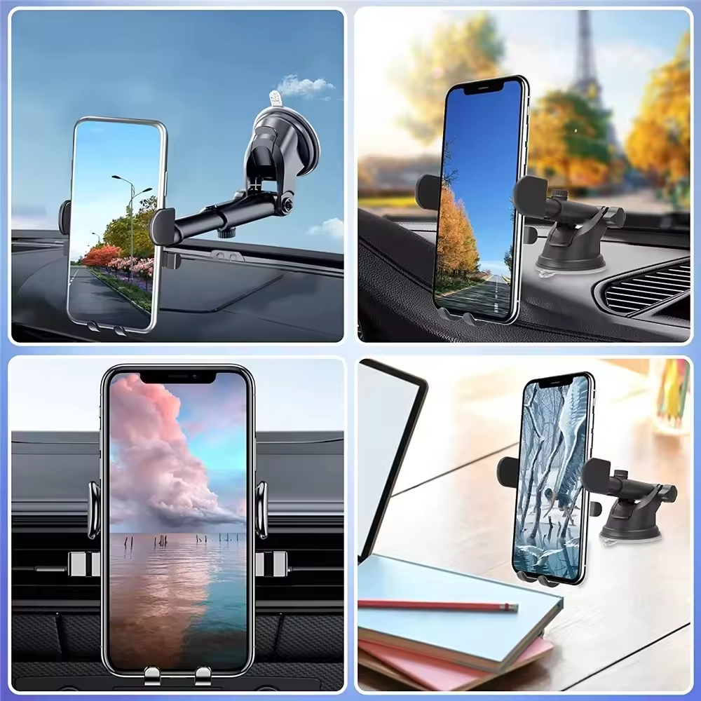 Factory Car Multiple Mobile Mount Phone Accessories Universal Windshield Mount Dashboard Phone Holder For Iphone telephone