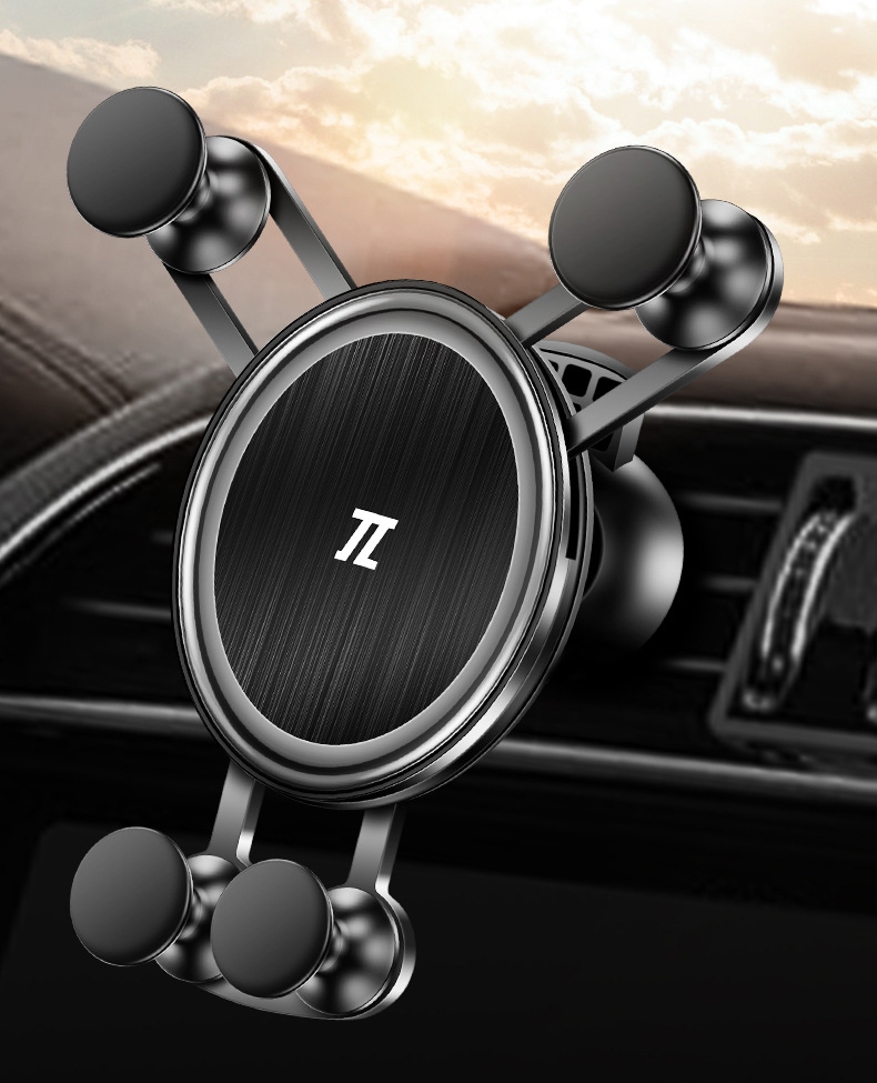 Universal Metal Gravity Car Air Vent Clip Mount Holder GPS Stand for Mobile Phone
