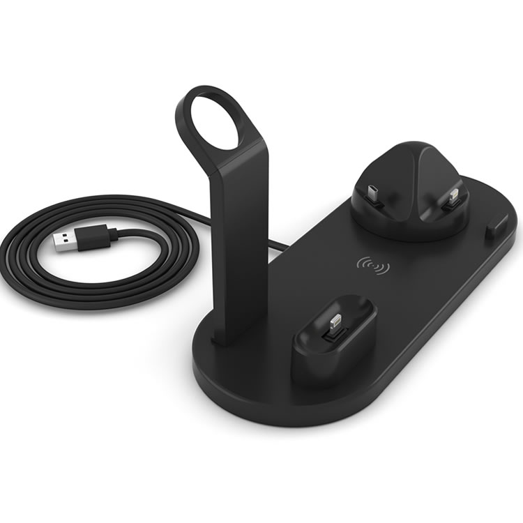 Multi 4 in 1 mobile wireless charger stand for iohone,apple watch,airpods etc