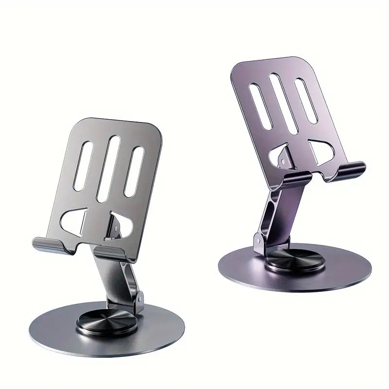 360 Rotating Portable Mobile Phone Desktop Holder All Metal Foldable Folding Mobile Phone Stand Aluminum