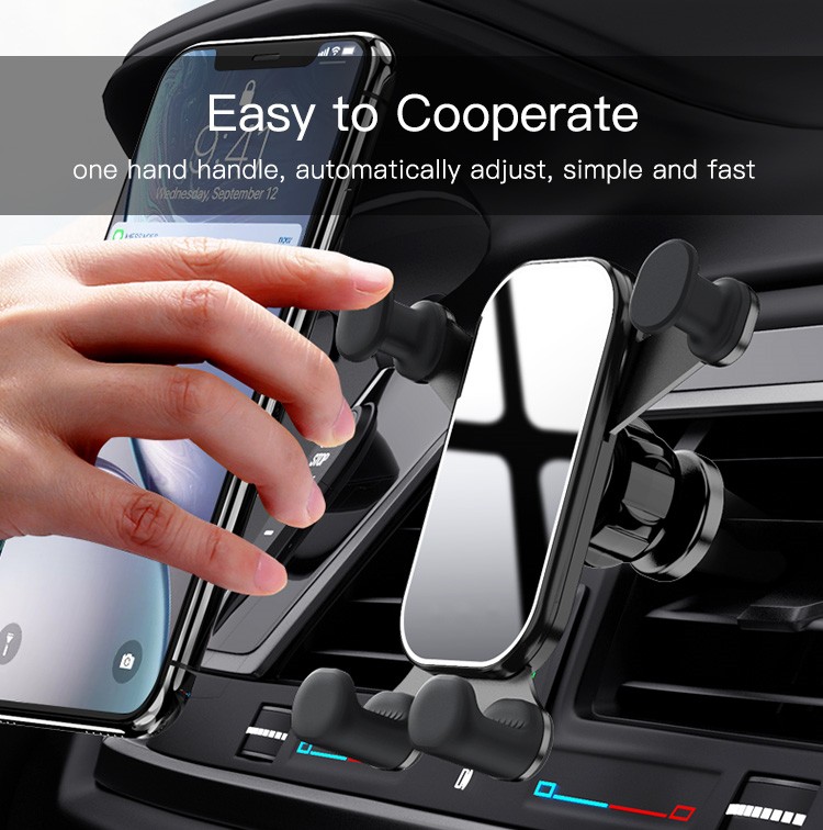 360 Angle Adjustable Mini Universal Gravity Car Bracket Car Vent Mobile Phone Holder Air Vent Mount for Smart Phone Accessories