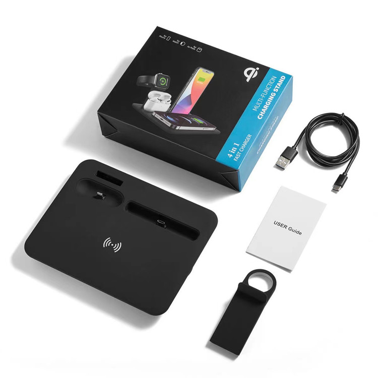 15W Detachable Charger Stand 5 in 1 Wireless Charging Station for Apple Products Multiple Charger Dock