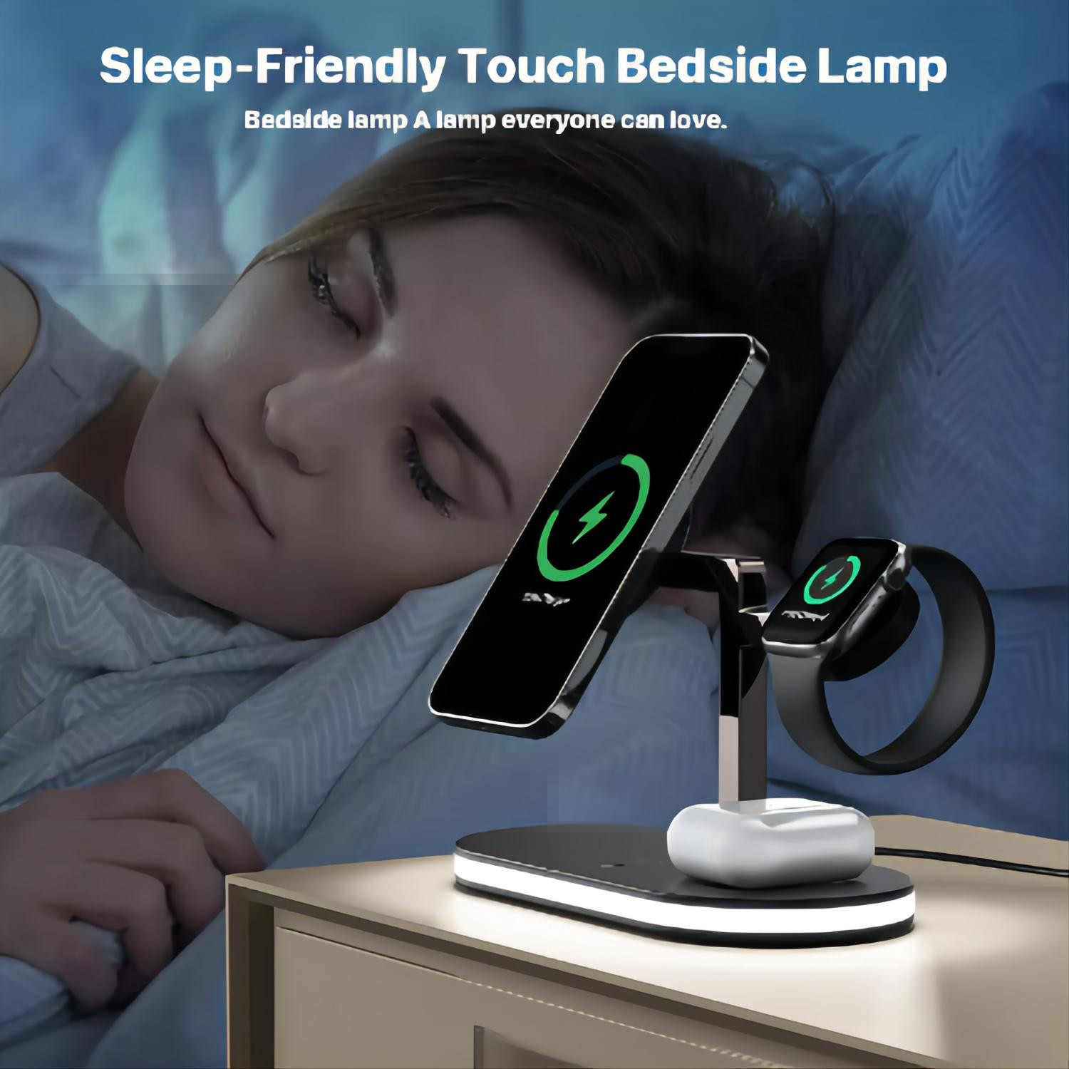Quality Metal Magnetic Wireless Charger Stand 3 in 1 Fast Wireless Charging Station for Apple Product Charger Station