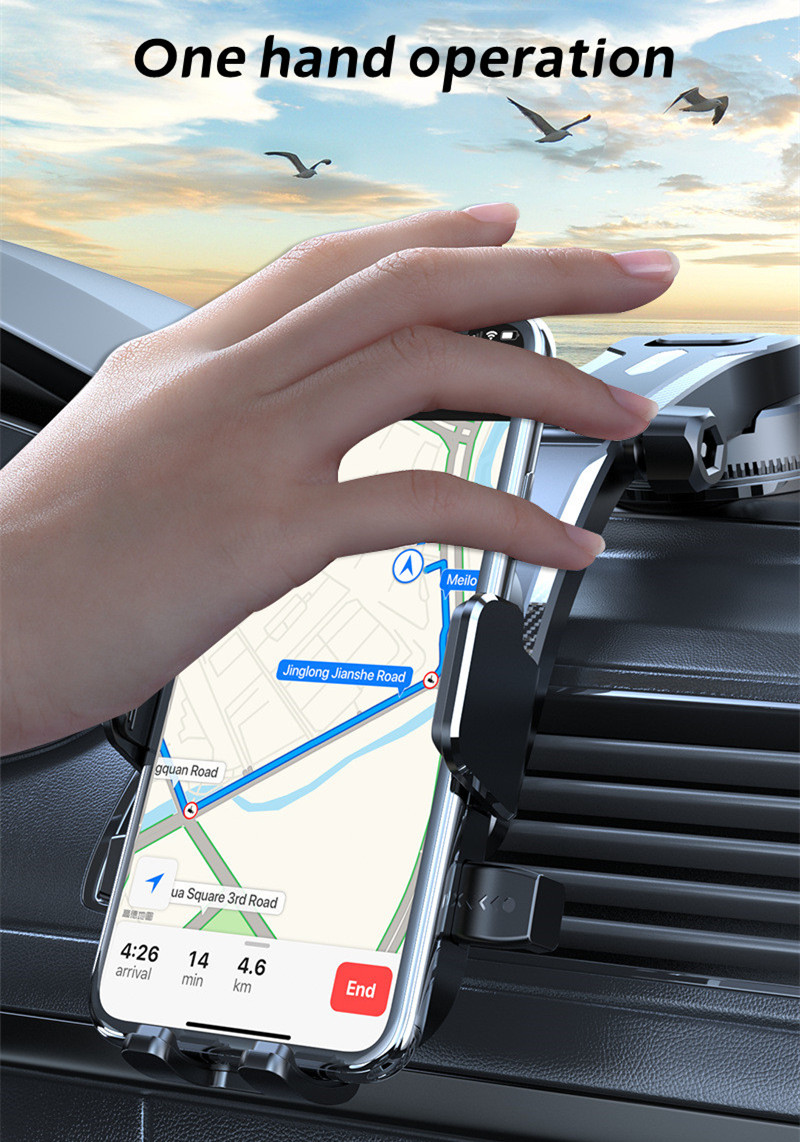 Wholesale Good Price Flexible Car Mobile Phone Holder Air Vent Windshield ABS Dashboard Car Mount Suction Cup Phone Holder
