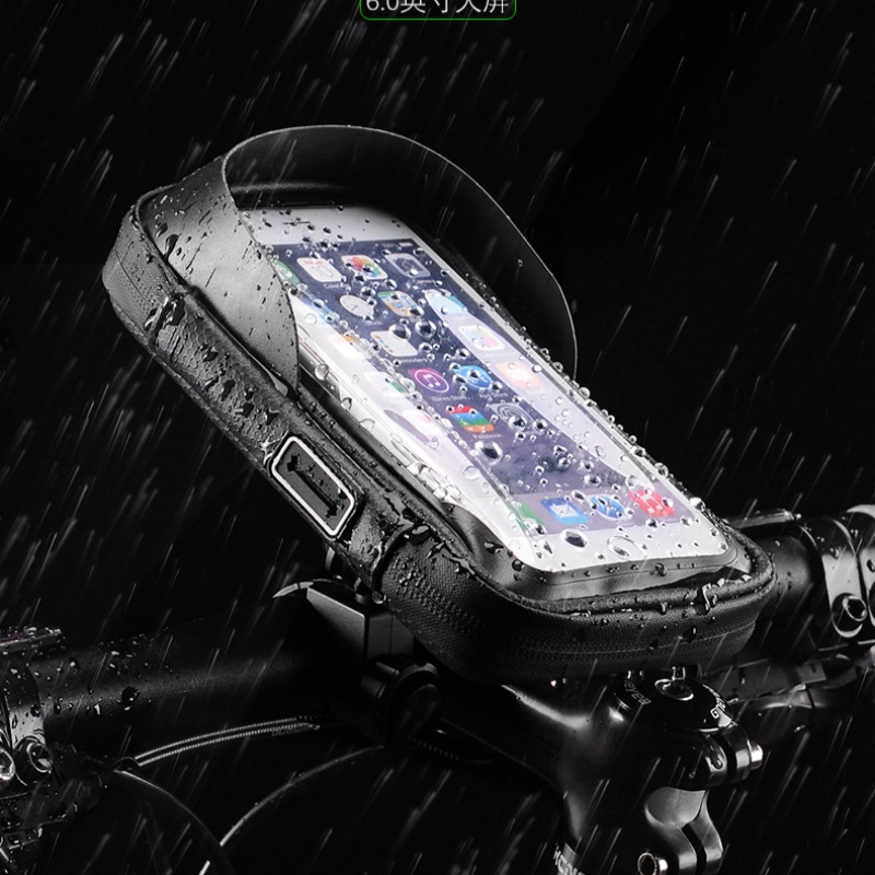 Quality Rainproof Bicycle Bag Frame Front Top Tube Cycling Bag Reflective 6.5in Phone Case Touchscreen Bag MTB Bike Accessories