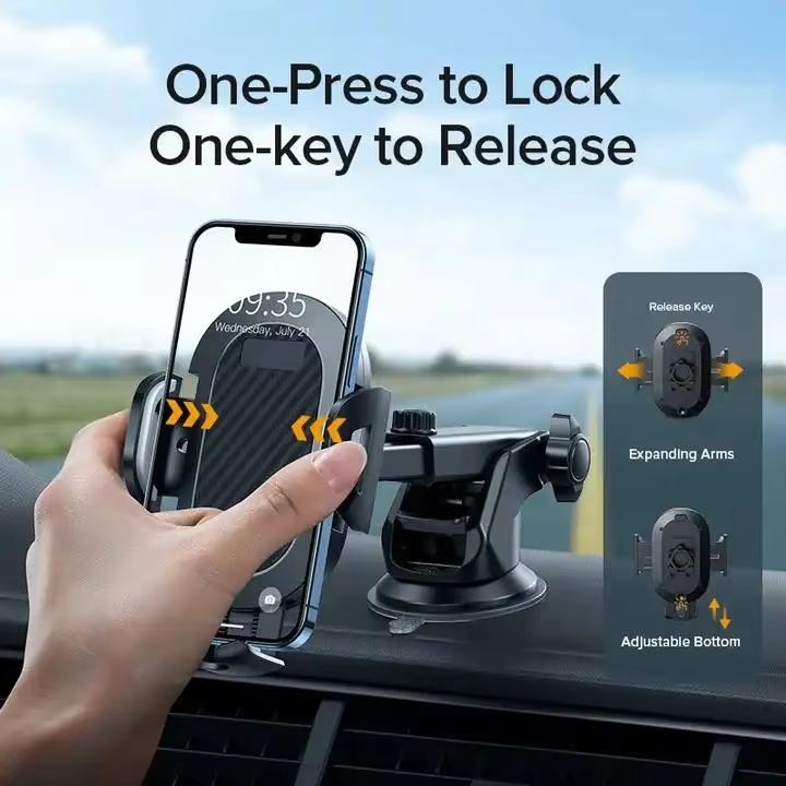New Product 360 Degree Rotation Universal Adjustment Flexible Stable Multifunction Dashboard Car Phone Holder