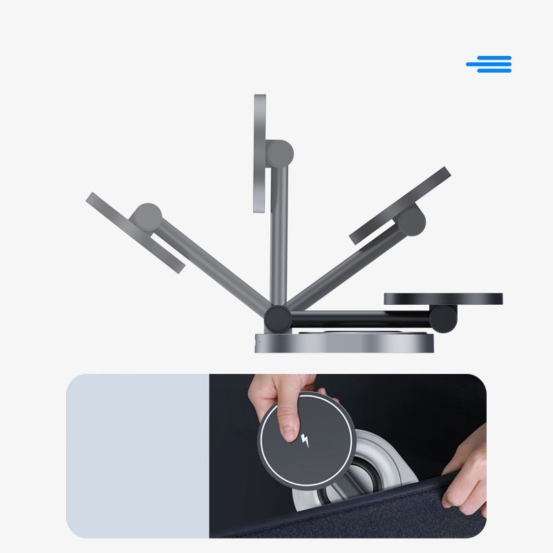 15W Fast Wireless Charger Stand for iPhone 15/14/13 Apple Watch 3 in 1 Foldable Charging Dock Station for Airpods Pro iWatch