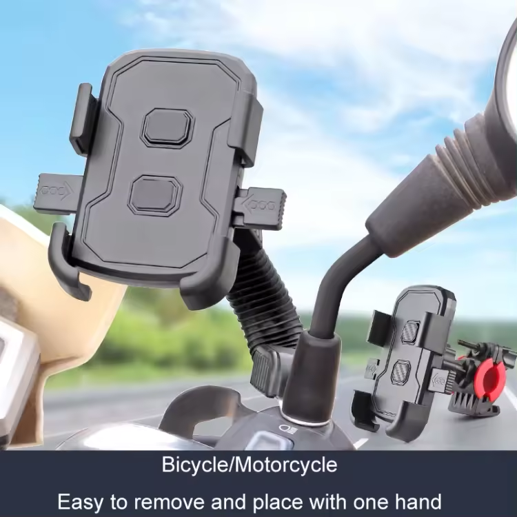 Motorcycle 360 Rotation Mobile Cellphone Universal Bicycle Phone Holder Cell Phone Holder for Bike