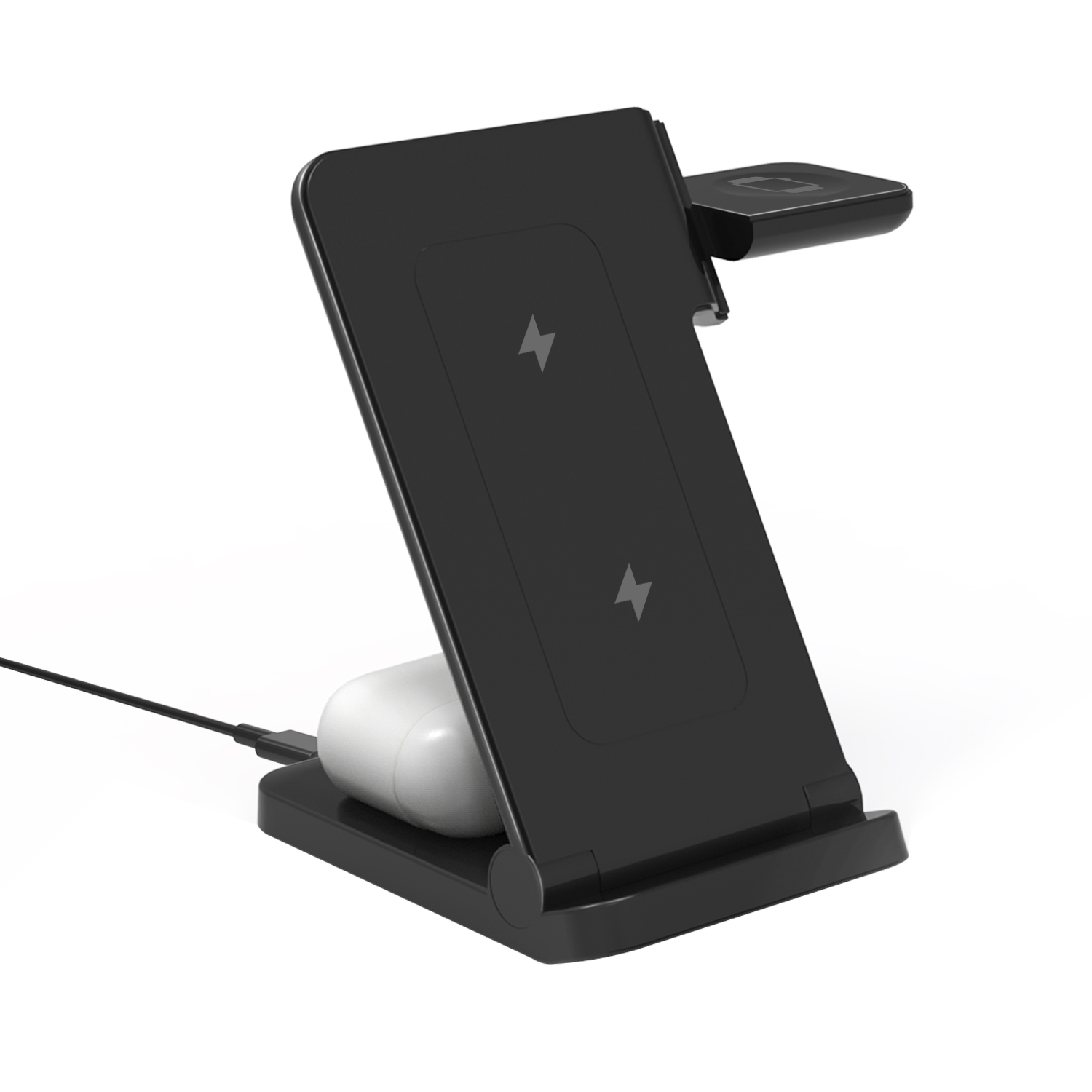 Multifunctional Portable New Foldable Phone Charger Stand 3 In1 Mobile Phone Fast Wireless Charger