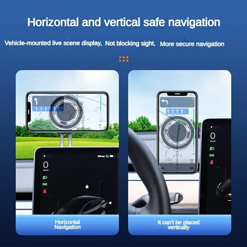 Long Arm Car Phone Holder Mount Center Console Distance Adjustable Magnet Smartphone Stand Cell GPS Support In Car Bracket