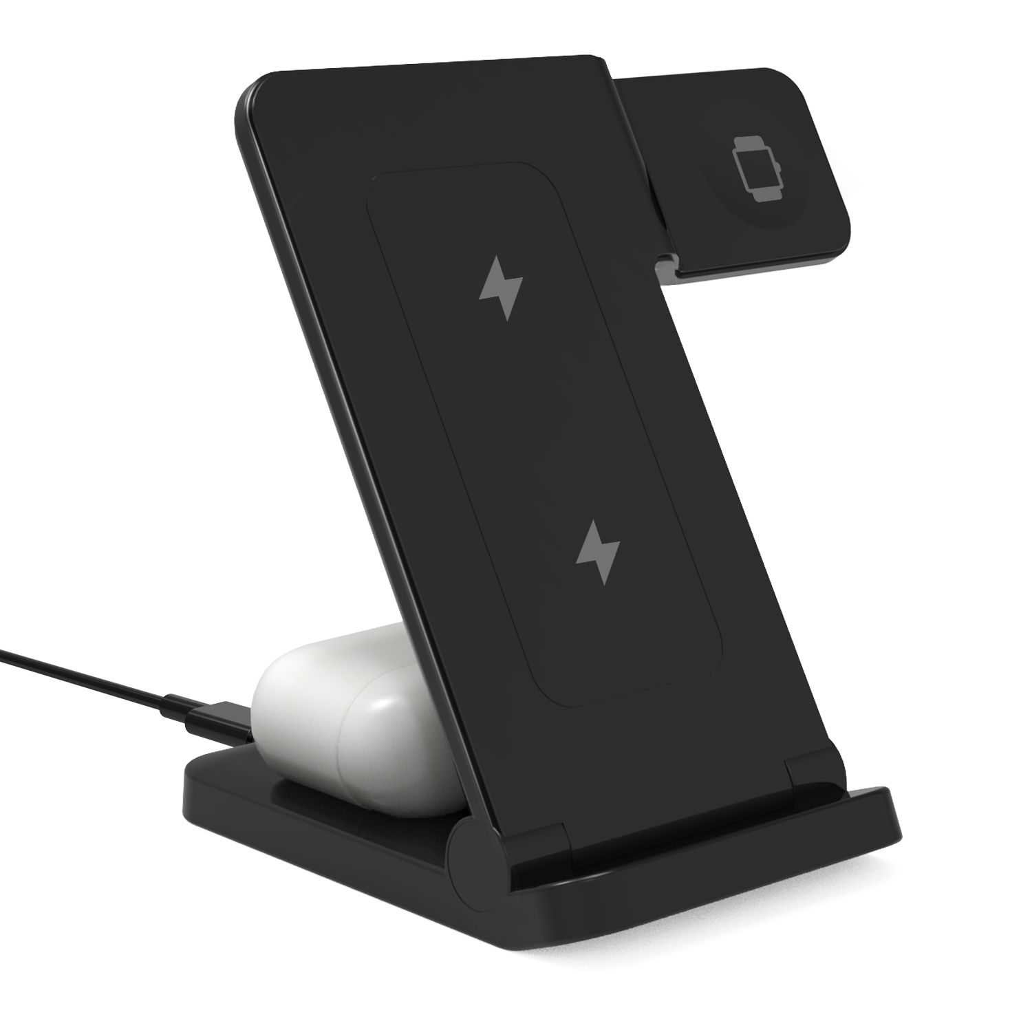 Wireless Charger for iPhone 3 in 1 Charging Station for Apple Multiple Devices Best Price Foldable Travel Charging Pad
