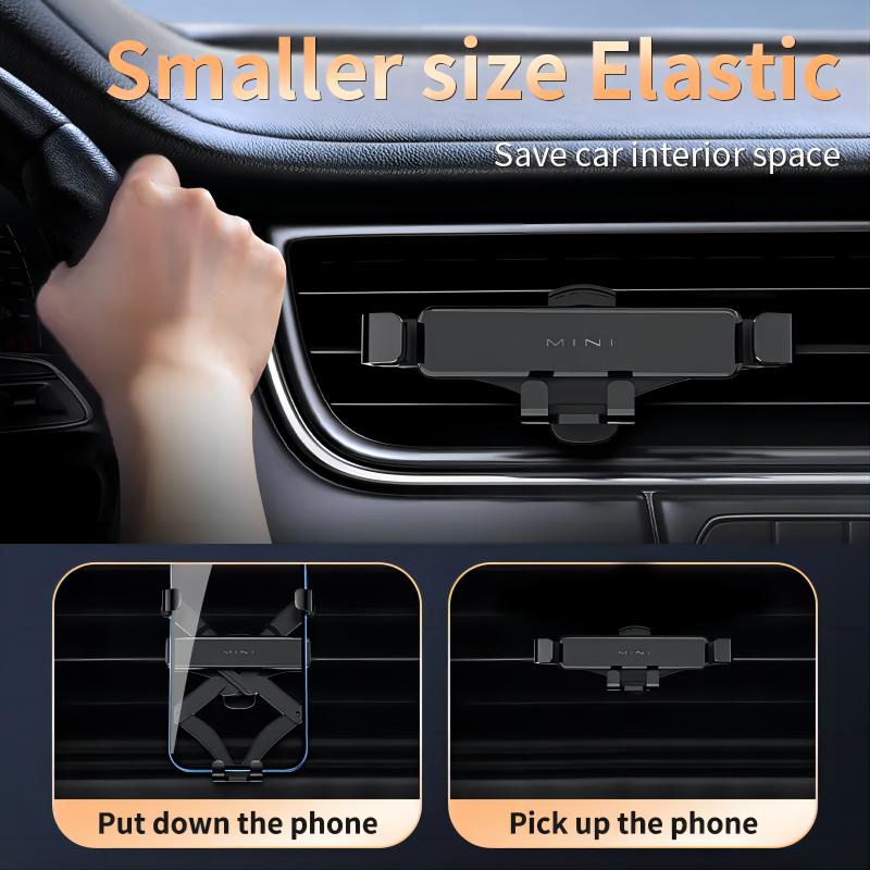 TOP selling mini design gravity phone holder mount for car fitting cell phone 4.7''-6.7''